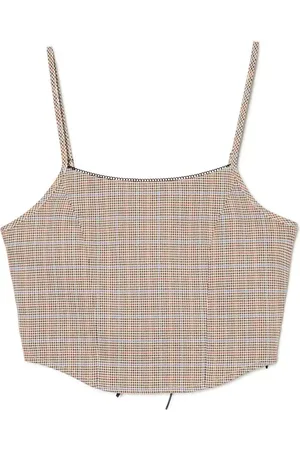 Cropp Top ze wzorem w kratę