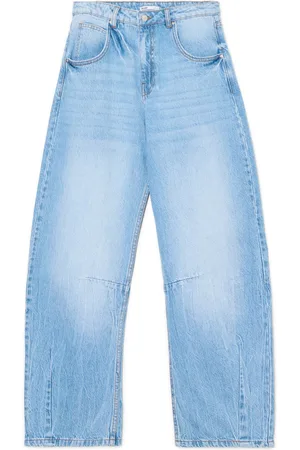 Cropp Jasne jeansy balloon horseshoe