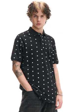 Cropp T-shirt polo z kostkami do gry all over