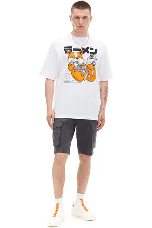 Cropp T-shirt comfort z nadrukiem