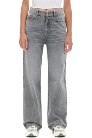 Cropp Jeansy straight z wysokim stanem