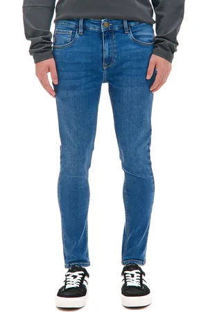 Cropp Niebieskie jeansy skinny