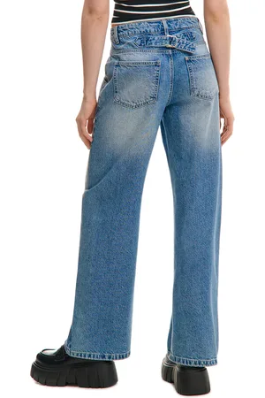 Cropp Niebieskie jeansy baggy
