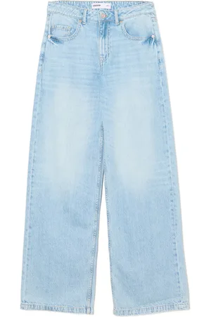Cropp Błękitne jeansy baggy low waist