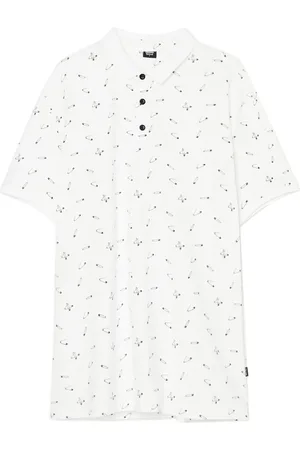 Cropp Biała koszulka polo w agrafki