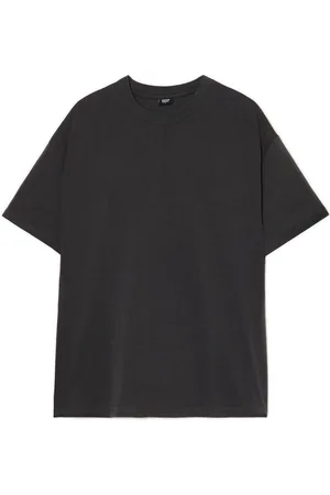 Cropp Basicowa szara koszulka comfort