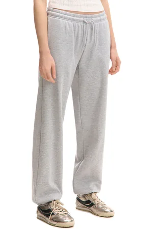Cropp Melanżowe szare dresowe joggery basic
