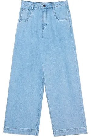 Cropp Jeansy balloon fit baggy z naszywkami