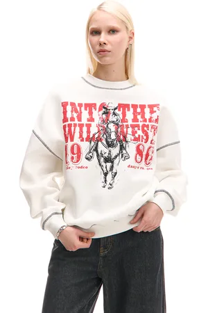 Cropp Bluza z nadrukiem i kontrastowym szyciem UNISEX