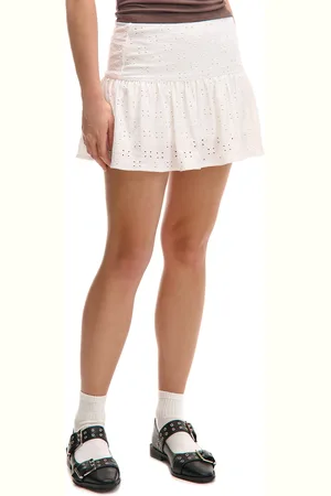 Cropp Biała spódniczka mini