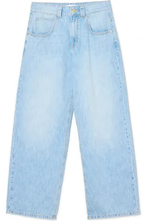 Cropp Jasnoniebieskie jeansy wide leg