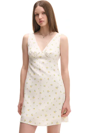 Cropp Lekka wiskozowa sukienka mini w kwiaty