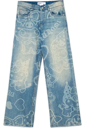 Cropp Jeansy baggy z motywem Kuromi