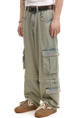 Cropp Jeansy super baggy cargo z odpinanymi nogawkami