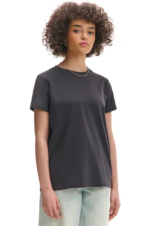 Cropp Basicowa czarna koszulka oversize