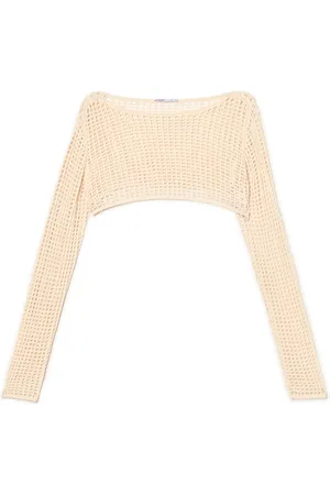 Cropp Krótki sweter z siateczki