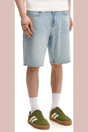Cropp Jeansowe szorty regular z efektem sprania