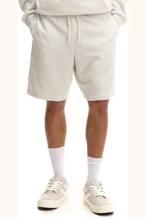 Cropp Melanżowe jasne szorty comfort