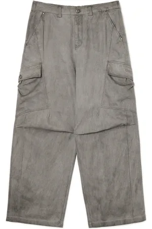 Cropp Spodnie baggy z kieszeniami cargo na guziki