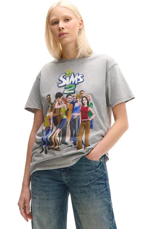 Cropp Jasnoszara koszulka z postaciami The Sims