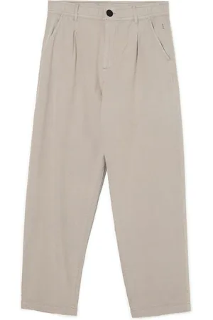 Cropp Beżowe spodnie loose fit