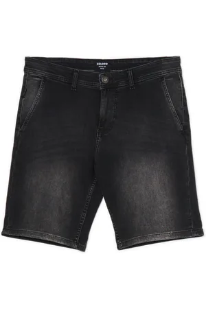 Cropp Ciemnoszare jeansowe szorty