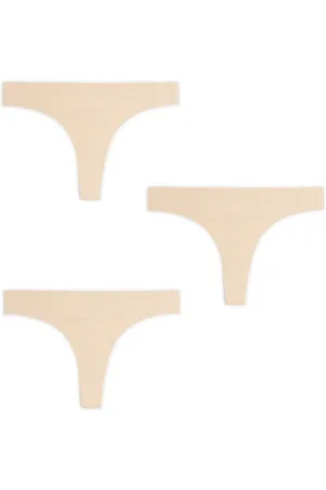 Cropp 3 pack beżowych majtek