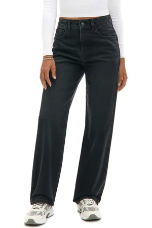 Cropp Czarne jeansy straight PETITE