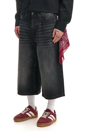 Cropp Dłuższe jeansowe szorty skater