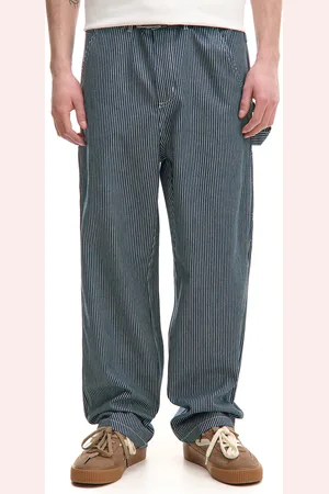 Cropp Spodnie baggy w granatowe paski