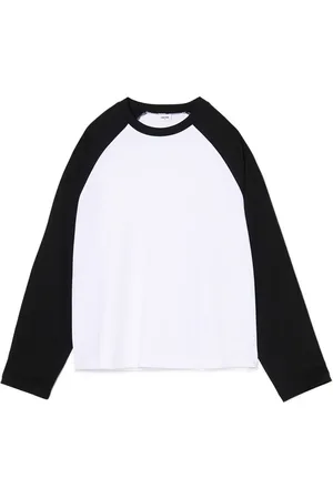 Cropp Koszulka longsleeve z czarnymi rękawami UNISEX