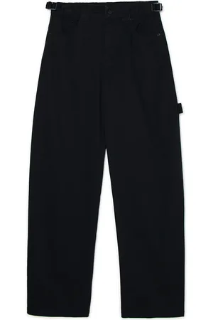 Cropp Czarne bawełniane spodnie baggy