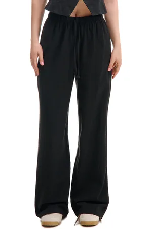 Cropp Czarne spodnie wide leg