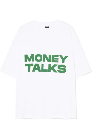 Cropp T-shirt z zielonym napisem
