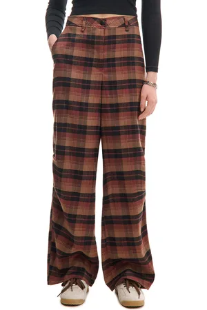 Cropp Spodnie baggy w kratę