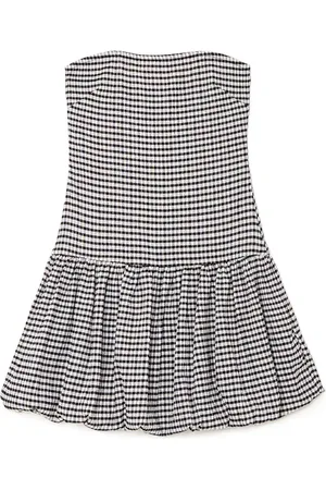Cropp Czarno-biała sukienka mini w kratę