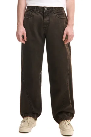 Cropp Spodnie loose z dekoracyjnymi przeszyciami
