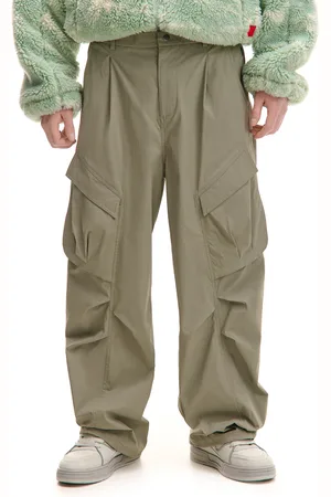 Cropp Spodnie baggy z kieszeniami cargo