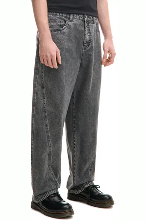 Cropp Spodnie loose z dekoracyjnymi przeszyciami