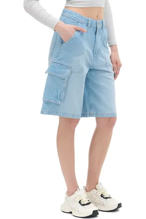 Cropp Jeansowe szorty w kroju bermudy