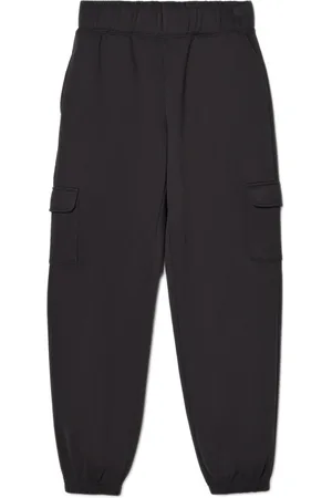 Cropp Ciemnoszare dresowe joggery cargo