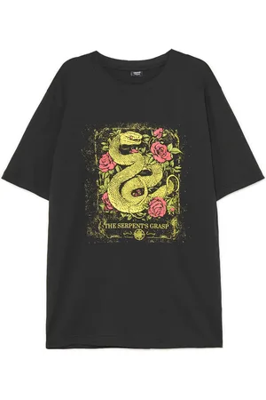 Cropp T-shirt z motywem węża