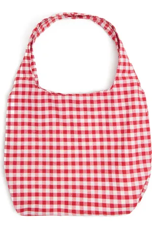 Cropp Czerwono-biała torba shopper w kratę