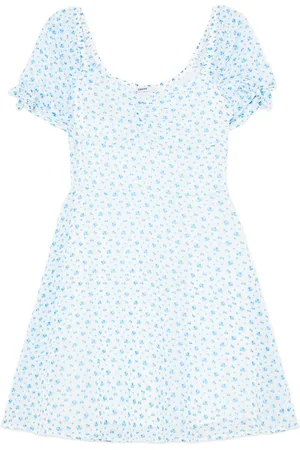 Cropp Sukienka mini w niebieskie kwiaty