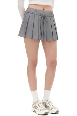 Cropp Szara plisowana spódnica mini