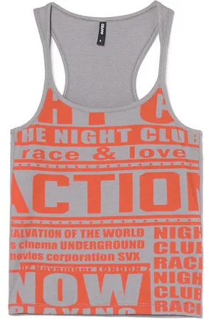 Cropp Tank top z tekstowymi nadrukami