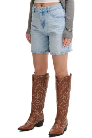 Cropp Jasnoniebieskie jeansowe bermudy z efektem sprania