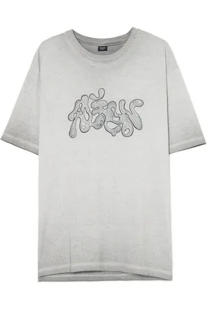 Cropp Szara koszulka z efektem acid wash