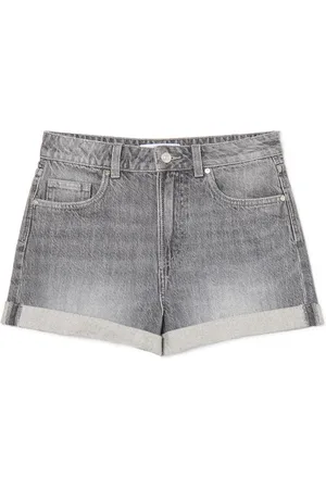 Cropp Jeansowe szorty mom z podwiniętymi nogawkami