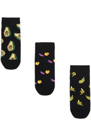 Cropp 3 pack skarpet z food nadrukiem